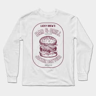 Lucky Brew's Bar & Grill | Lazlo the Regular Human Bartender | WWDITS Long Sleeve T-Shirt